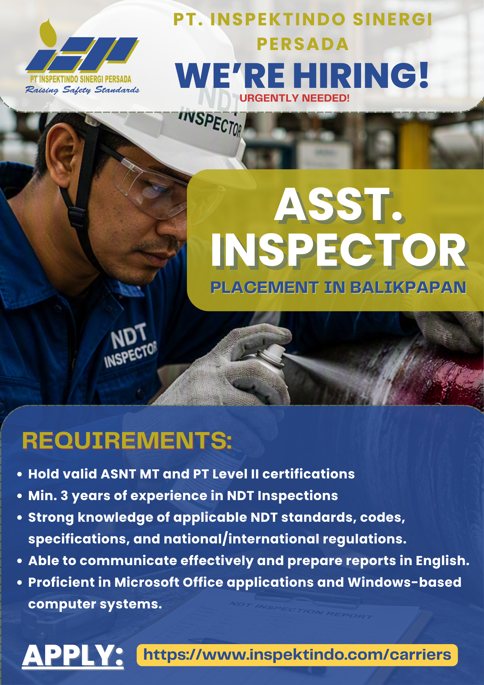 LIFTING ASST. INSPECTOR - PHM